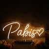 Pabis Yellow Neon Sign