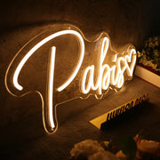 Pabis Yellow Neon Sign