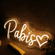 Pabis Yellow Neon Sign