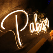 Pabis Yellow Neon Sign