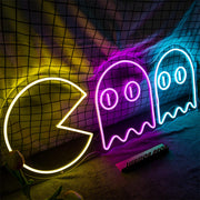 Pac-Man Neon Sign