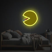 Pac Man With Little Ghosts LED Neon Acrylic Artwork