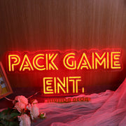 Pack Game Ent Neon Sign