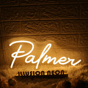 Palmer Yellow Neon Sign