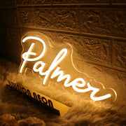 Palmer Yellow Neon Sign