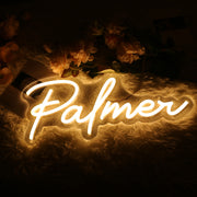 Palmer Yellow Neon Sign