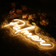 Palmer Yellow Neon Sign