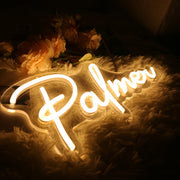 Palmer Yellow Neon Sign