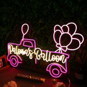 Palowa's Balloon Car Neon Sign