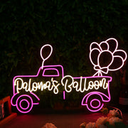 Palowa's Balloon Car Neon Sign