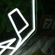 Panda Head White Neon LED Sign