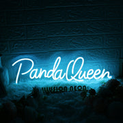 Panda Queen Blue Neon Sign