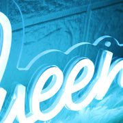 Panda Queen Blue Neon Sign