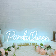 Panda Queen Blue Neon Sign