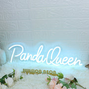 Panda Queen Blue Neon Sign