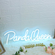 Panda Queen Blue Neon Sign