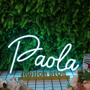 Paola Blue Blue Neon Sign