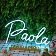 Paola Blue Blue Neon Sign