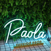 Paola Blue Blue Neon Sign