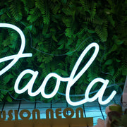 Paola Blue Blue Neon Sign