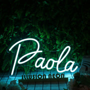 Paola Blue Blue Neon Sign