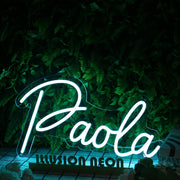 Paola Blue Blue Neon Sign