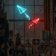 Paper Air Plane Neon Sign Lights Night Lamp Led Neon Sign Light For Home Party