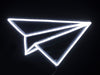 Paper Plane Neon Sign