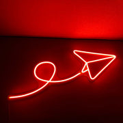 Paper Plane Neon Sign