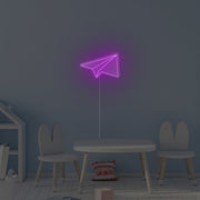 Paper Rocket Neon Sign