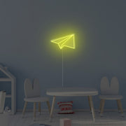 Paper Rocket Neon Sign