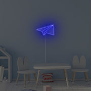 Paper Rocket Neon Sign