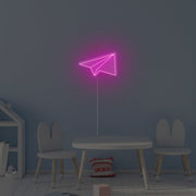 Paper Rocket Neon Sign