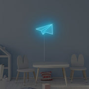 Paper Rocket Neon Sign