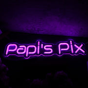 Papis Pix Purple Neon Sign