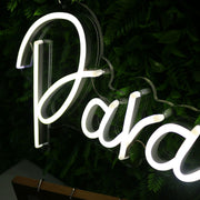 Para Siempre White Neon Sign