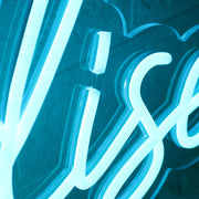 Paradise Point Blue Neon Sign