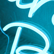 Paradise Point Blue Neon Sign