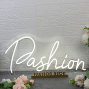 Pashion White LED Neon Sign