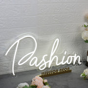 Pashion White LED Neon Sign