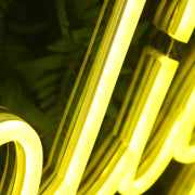 Pastaholics Yellow Neon Sign