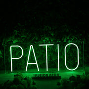 Patio Green Neon Sign