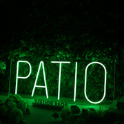 Patio Green Neon Sign