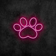 Paw Print Neon Sign