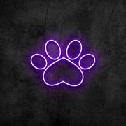 Paw Print Neon Sign