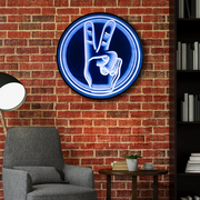 Peace Infinity Mirror Neon Sign