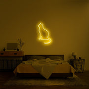 Peaceful Cat Neon Sign