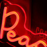 Peaceful Easy Feeling Red Neon Sign