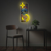 Peaceful Night View LED Neon Acrylic Artwork