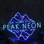 Peak Neon Blue Neon Sign